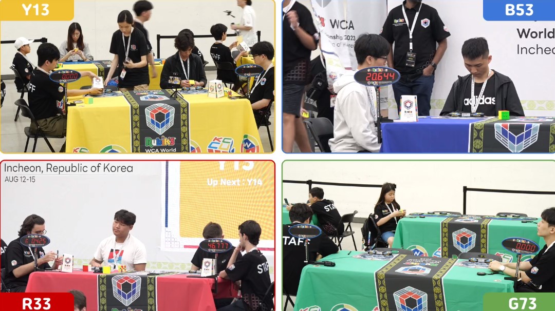 Rubik's WCA World Championship 2023 in Incheon, Republic Of Korea 